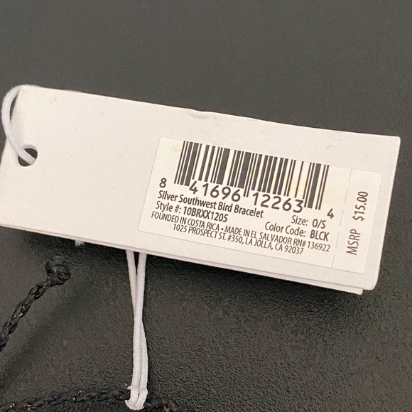 PURA VIDA SOUTHWEST BIRD BRACELET, SILVER - Picture 4 of 4